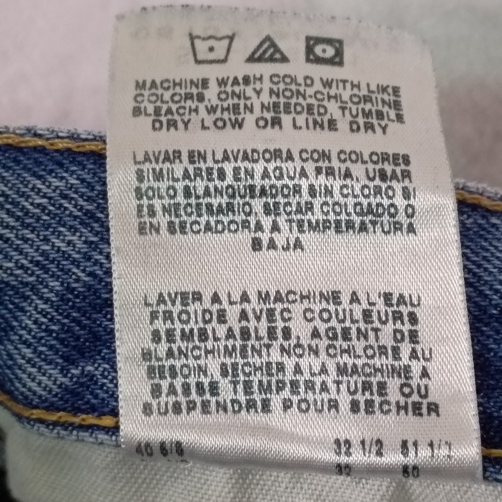 Wrangler Riggs Workwear Mens Blue Double Knee Carpenter Jeans 38x32 FITS 38X31 - Picture 14 of 15